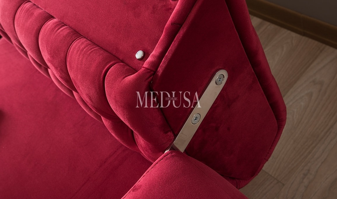 Medusa Home Mobilya - Romel Üçlü Koltuk 02 Metal Ayak
