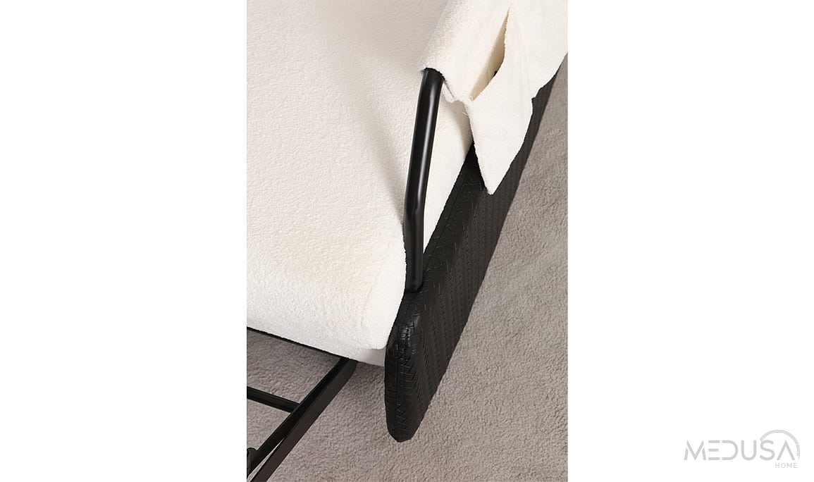 Medusa Home Mobilya - Rosenya Sallanır Siyah Berjer