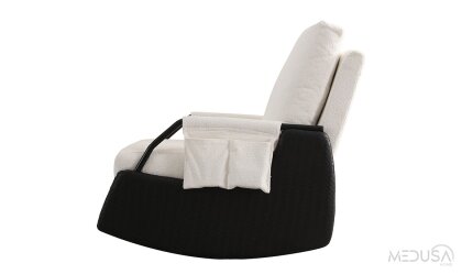 Medusa Home Mobilya - Rosenya Sallanır Siyah Berjer