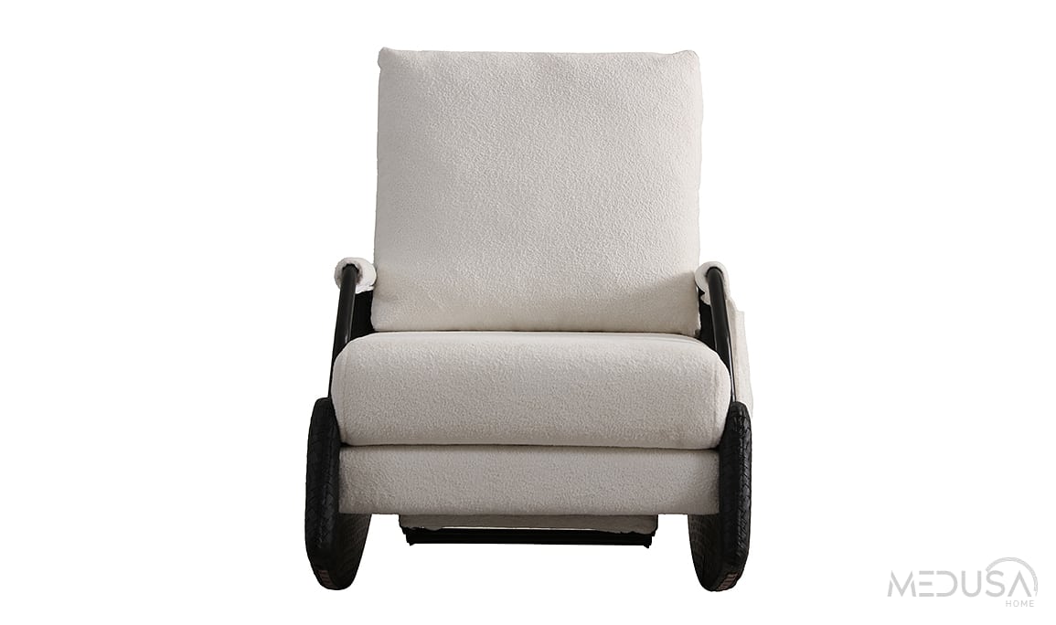 Medusa Home Mobilya - Rosenya Sallanır Siyah Berjer