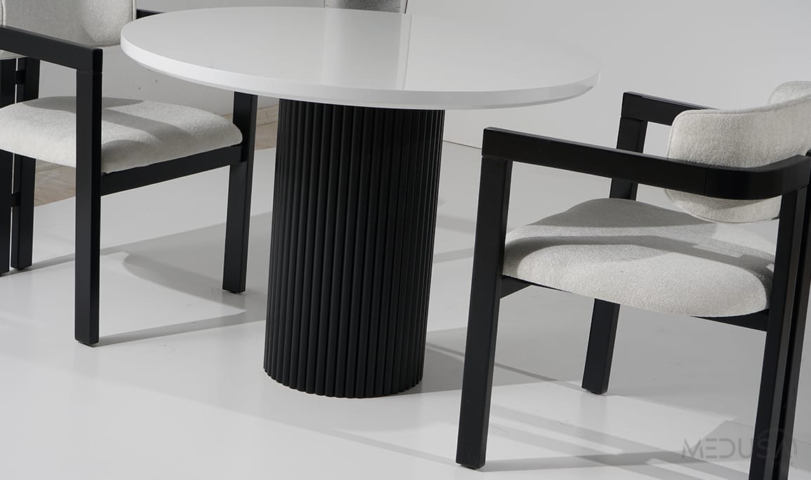 Medusa Home Mobilya - Rosier Beyaz Mutfak Masası