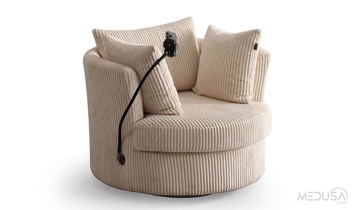 Medusa Home Mobilya - Round Tekli Koltuk