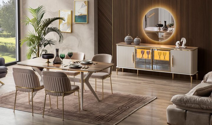 Royal Gold Yemek Odası