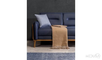 Medusa Home Mobilya - Royce Deri Üçlü Koltuk