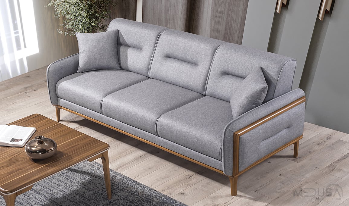 Medusa Home Mobilya - Royce Keten Üçlü Koltuk
