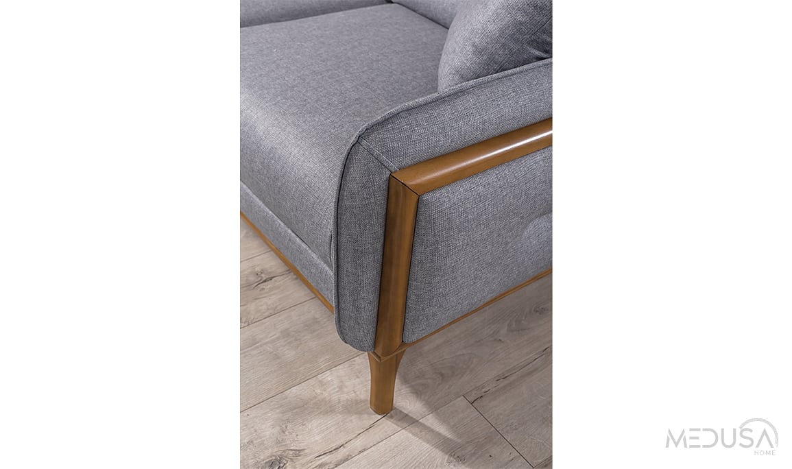 Medusa Home Mobilya - Royce Keten Üçlü Koltuk