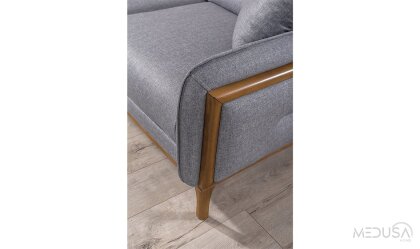 Medusa Home Mobilya - Royce Keten Üçlü Koltuk