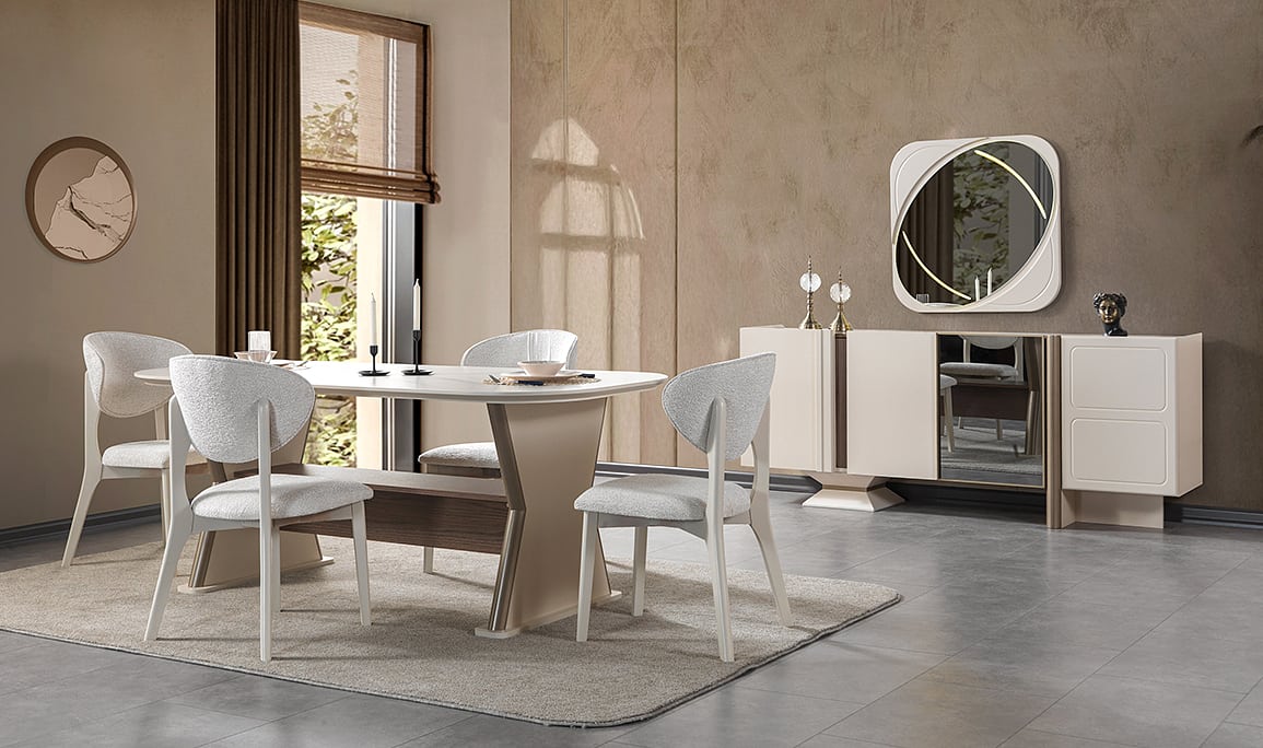 Medusa Home Mobilya - Roza Yemek Odası