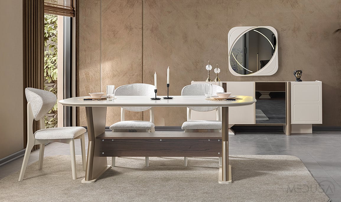 Medusa Home Mobilya - Roza Yemek Odası
