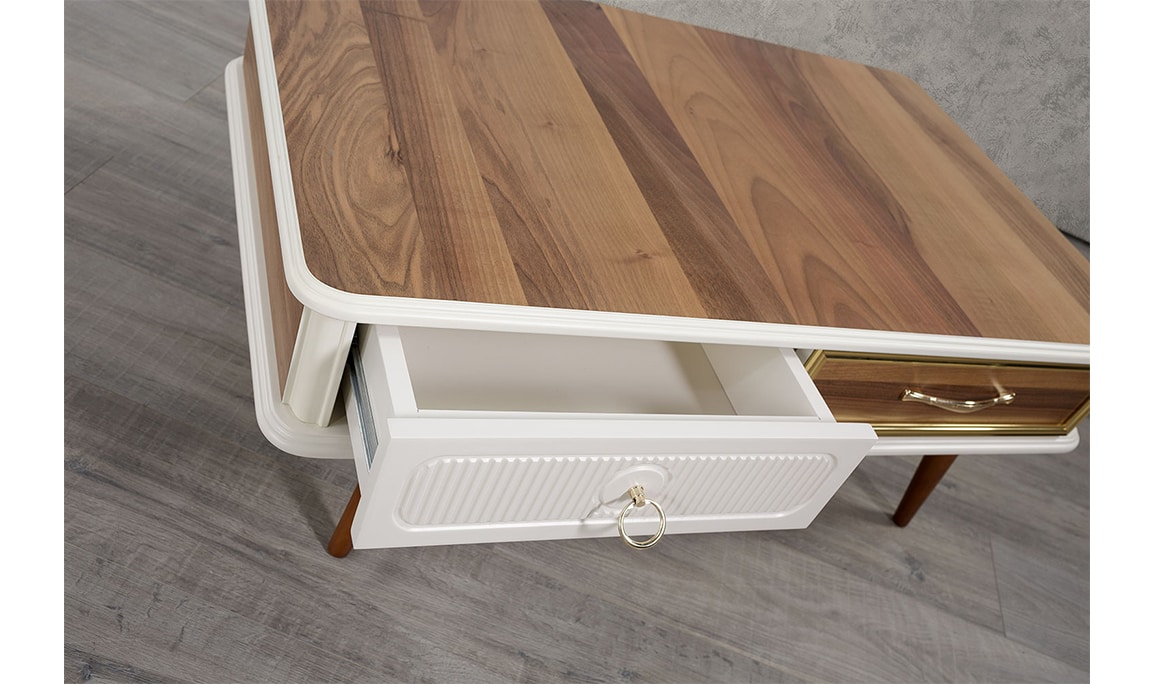 Medusa Home Mobilya - Rüya Cream Orta Sehpa