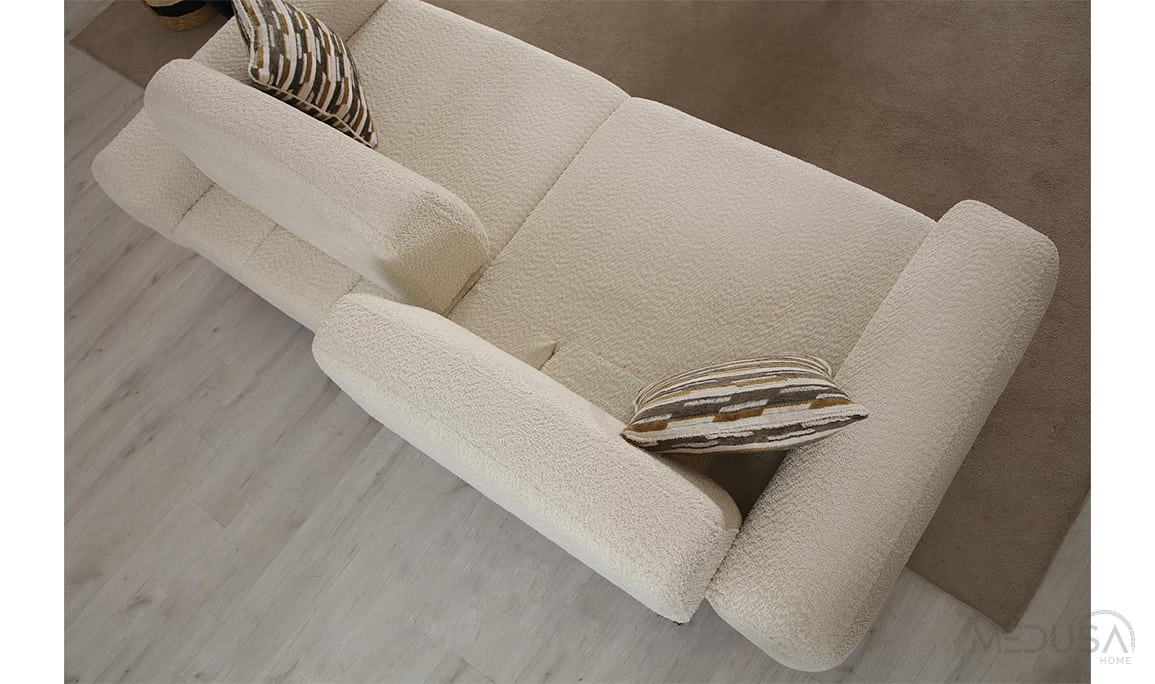 Medusa Home Mobilya - Safir Bohem Yataklı Üçlü Koltuk