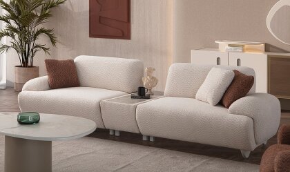 Medusa Home - Saga Sehpalı Üçlü Koltuk Medusa Home - Saga Sehpalı Üçlü Koltuk