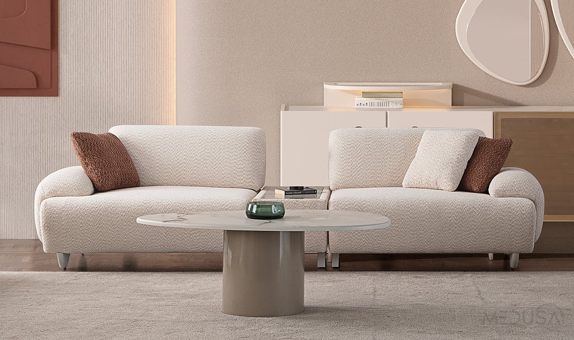 Medusa Home Mobilya - Saga Üçlü Koltuk