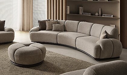 Medusa Home Mobilya - Salda Kavisli Dörtlü Koltuk