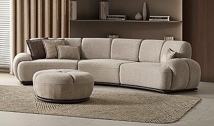Medusa Home Mobilya - Salda Kavisli Koltuk Takımı 4+3+1