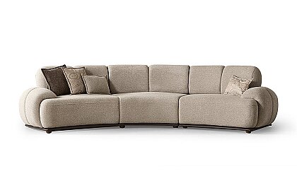 Medusa Home Mobilya - Salda Kavisli Koltuk Takımı 4+3+1