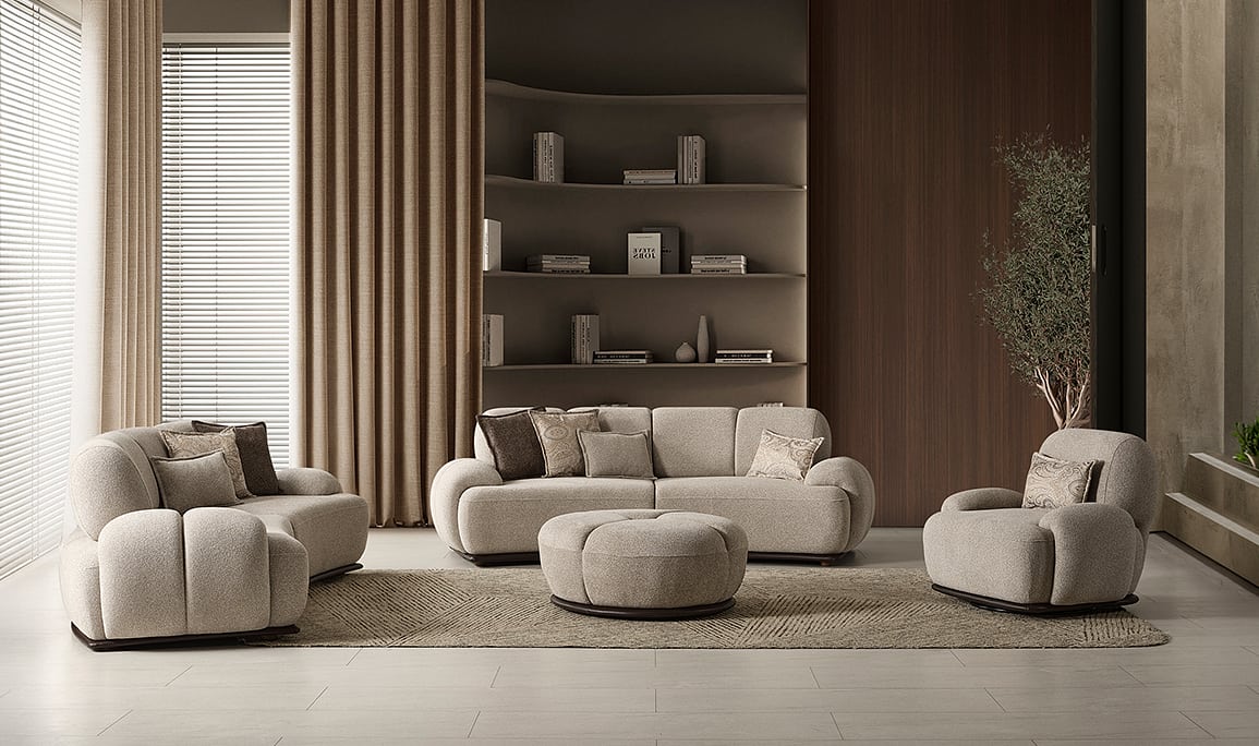 Medusa Home Mobilya - Salda Kavisli Koltuk Takımı