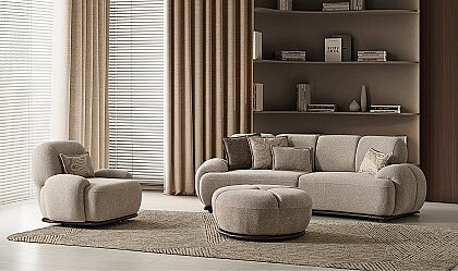 Medusa Home Mobilya - Salda Kavisli Koltuk Takımı