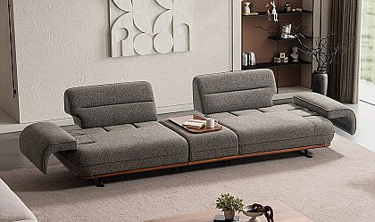 Medusa Home Mobilya - Salerno Sehpalı Üçlü Koltuk