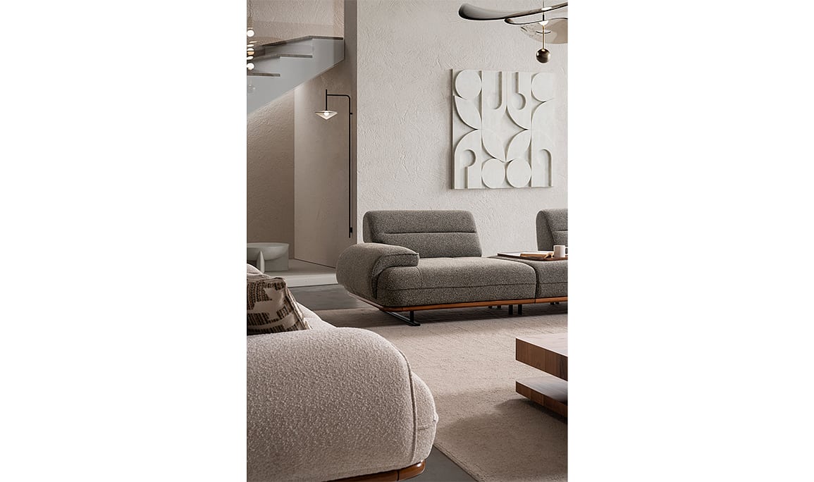 Medusa Home Mobilya - Salerno Sehpalı Üçlü Koltuk