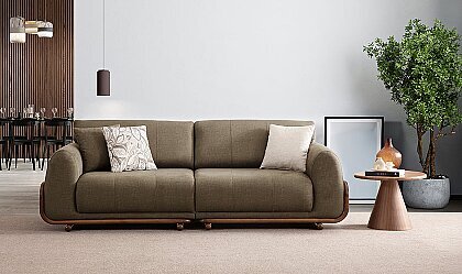 Medusa Home Mobilya - San Diego Yeşil Üçlü Koltuk