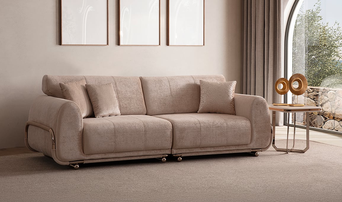 Medusa Home Mobilya - San Juan Luxury Üçlü Koltuk