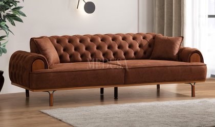 Medusa Home - Sandra Kapitoneli Üçlü Koltuk Medusa Home - Sandra Kapitoneli Üçlü Koltuk