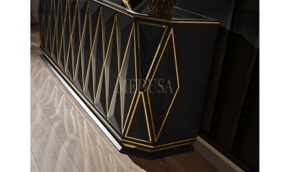 Medusa Home Mobilya - Sanremo Siyah Yemek Odası