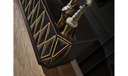 Medusa Home Mobilya - Sanremo Siyah Yemek Odası