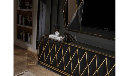 Medusa Home Mobilya - Sanremo Siyah Yemek Odası
