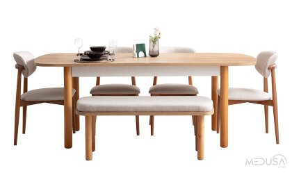 Medusa Home Mobilya - Santa Bohem Yemek Masası