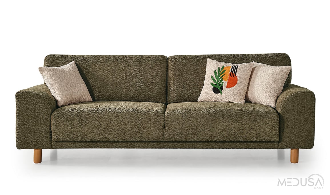 Medusa Home Mobilya - Saphir Bohem Sandıklı Üçlü Koltuk