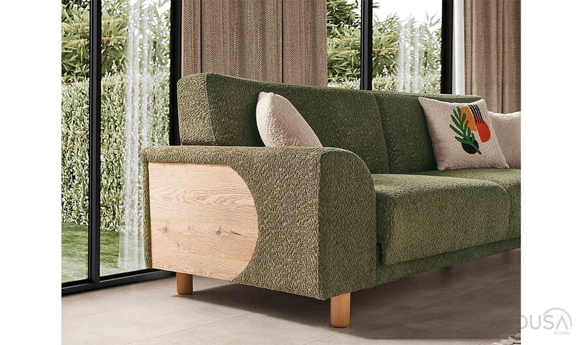 Medusa Home Mobilya - Saphir Bohem Sandıklı Üçlü Koltuk