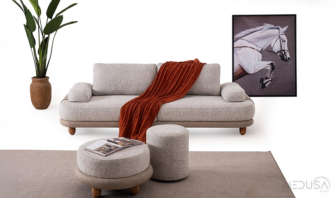 Medusa Home Mobilya - Sara Üçlü Koltuk