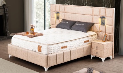 Medusa Home - Satin Set Baza Başlık Yatak Medusa Home - Satin Set Baza Başlık Yatak