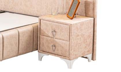 Medusa Home Mobilya - Satin Set Baza Başlık Yatak