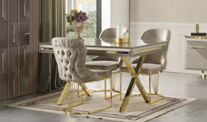 Medusa Home - Savana Luxury Yemek Masası Medusa Home - Savana Luxury Yemek Masası