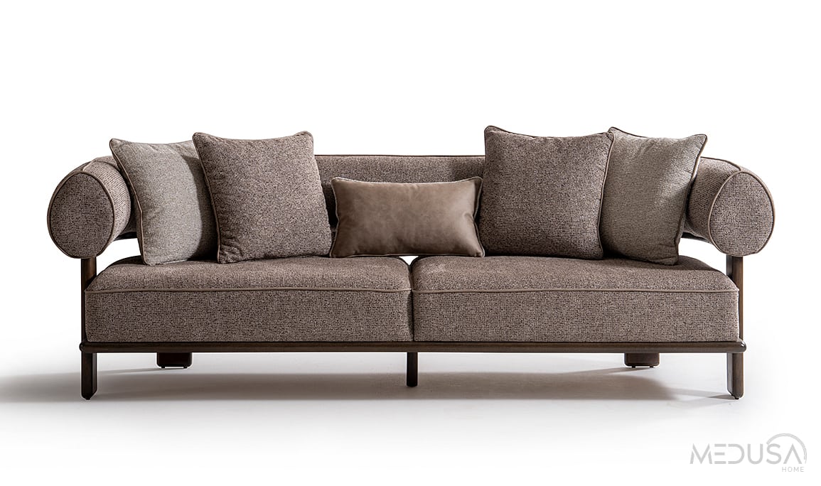 Medusa Home Mobilya - Scout Kahve Üçlü Koltuk