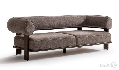 Medusa Home Mobilya - Scout Kahve Üçlü Koltuk