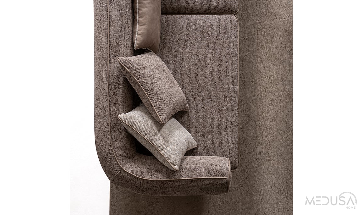 Medusa Home Mobilya - Scout Kahve Üçlü Koltuk