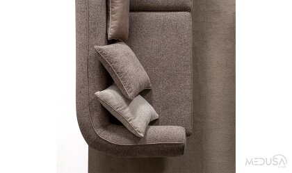 Medusa Home Mobilya - Scout Kahve Üçlü Koltuk
