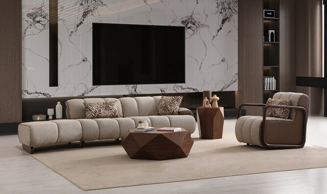 Medusa Home Mobilya - Segno Relax Koltuk Takımı - Modern Koltuk Takımları