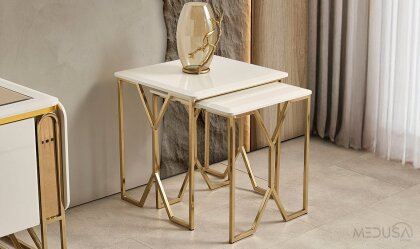 Medusa Home - Selux 2'li Zigon Sehpa Medusa Home - Selux 2'li Zigon Sehpa