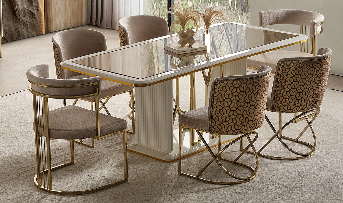 Medusa Home Mobilya - Selux Desenli Sandalye