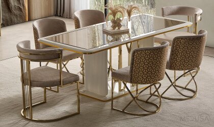 Medusa Home Mobilya - Selux Desenli Sandalye