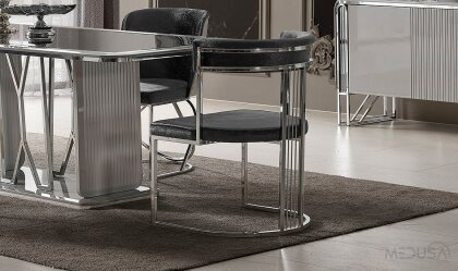 Medusa Home - Selux Gri Sandalye