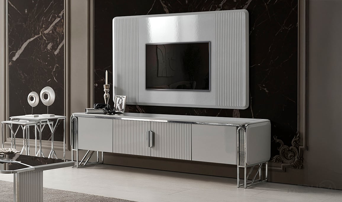 Medusa Home Mobilya - Selux Gri Yemek Odası