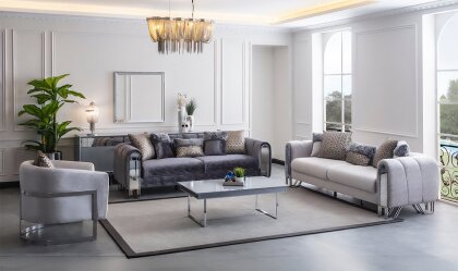 Medusa Home - Selux Gümüş Koltuk Takımı Medusa Home - Selux Gümüş Koltuk Takımı