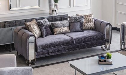 Medusa Home Mobilya - Selux Gümüş Koltuk Takımı