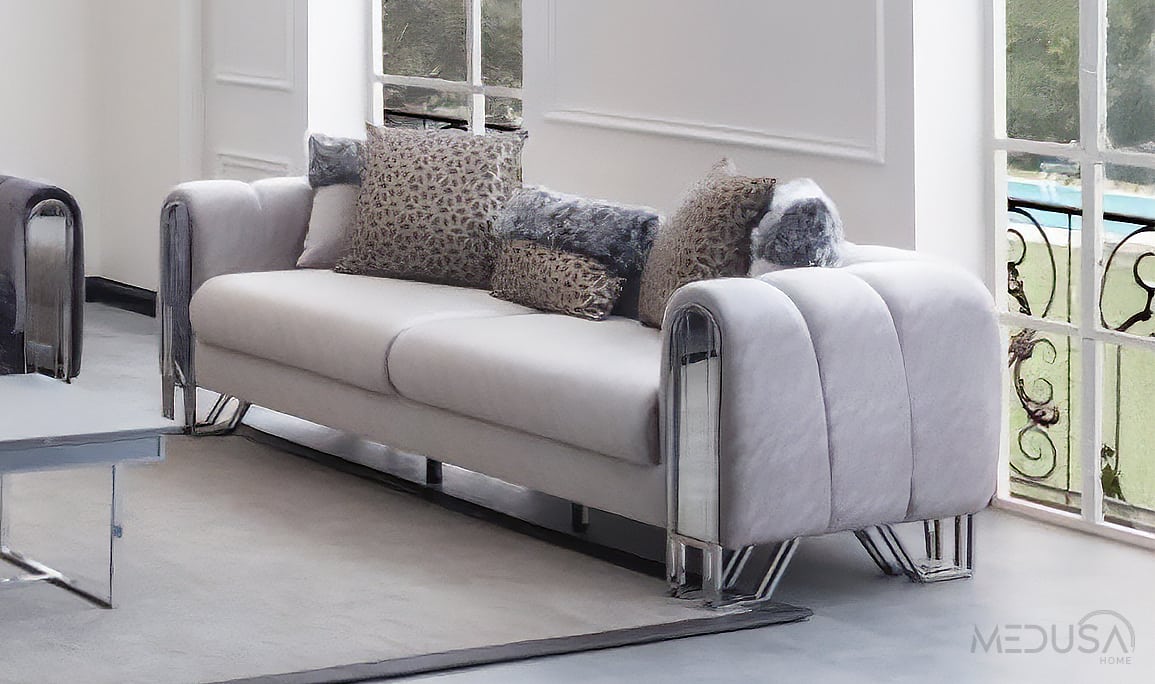 Medusa Home Mobilya - Selux Gümüş Koltuk Takımı